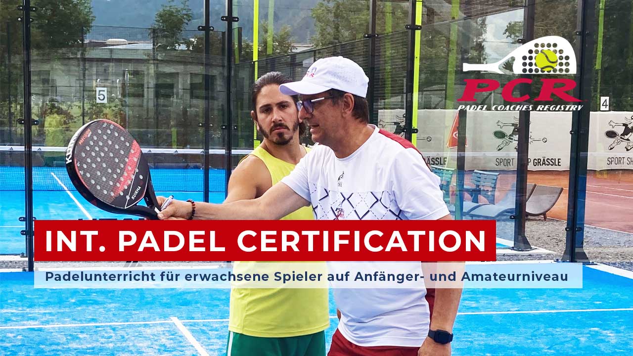 INT. PADEL CERTIFICATION – PTR Padel Zertifizierungskurs